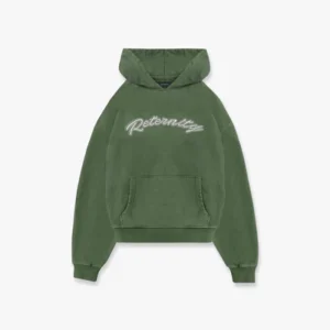 HOODIE 'RETERNITY' - GEWASCHENES GRÜN